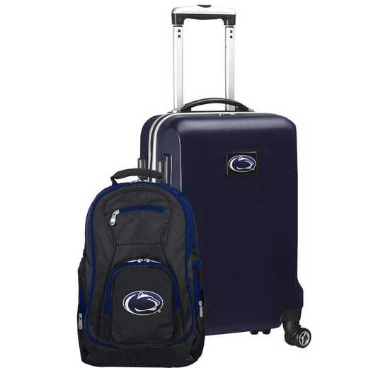 CLPSL104-NAVY: Penn State Nittany Lions Deluxe 2PC BP / Carry on Set